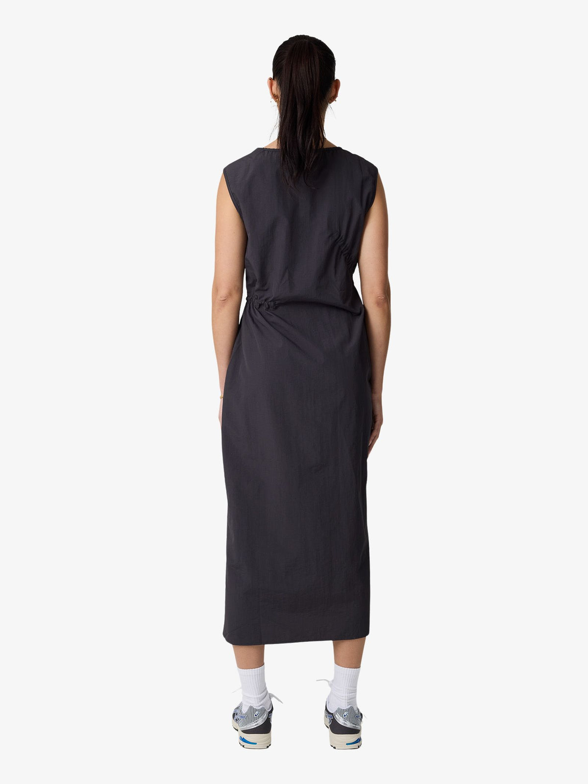 MSE Ruched Midi Dress | Coal