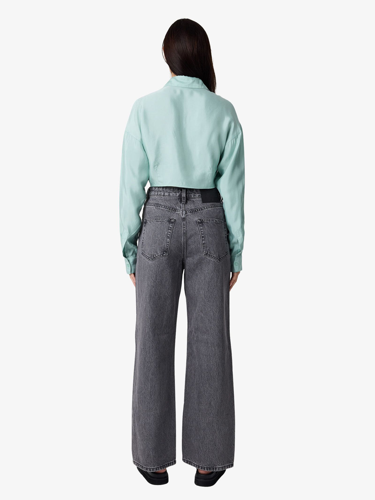 MSE Tie Front Shirt | Glacial Aqua