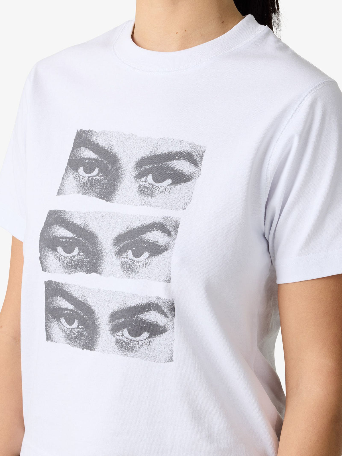 MSE Eyes Open Baby Tee | Off White