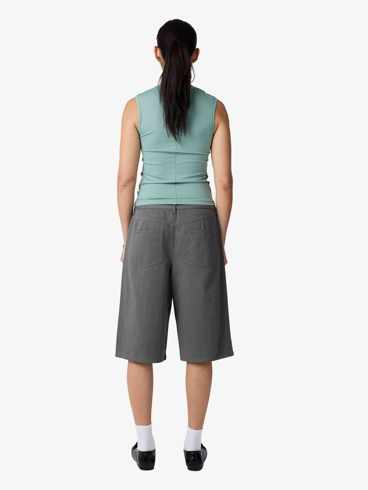 MSE Asymmetrical Tank Top | Cosmic Green