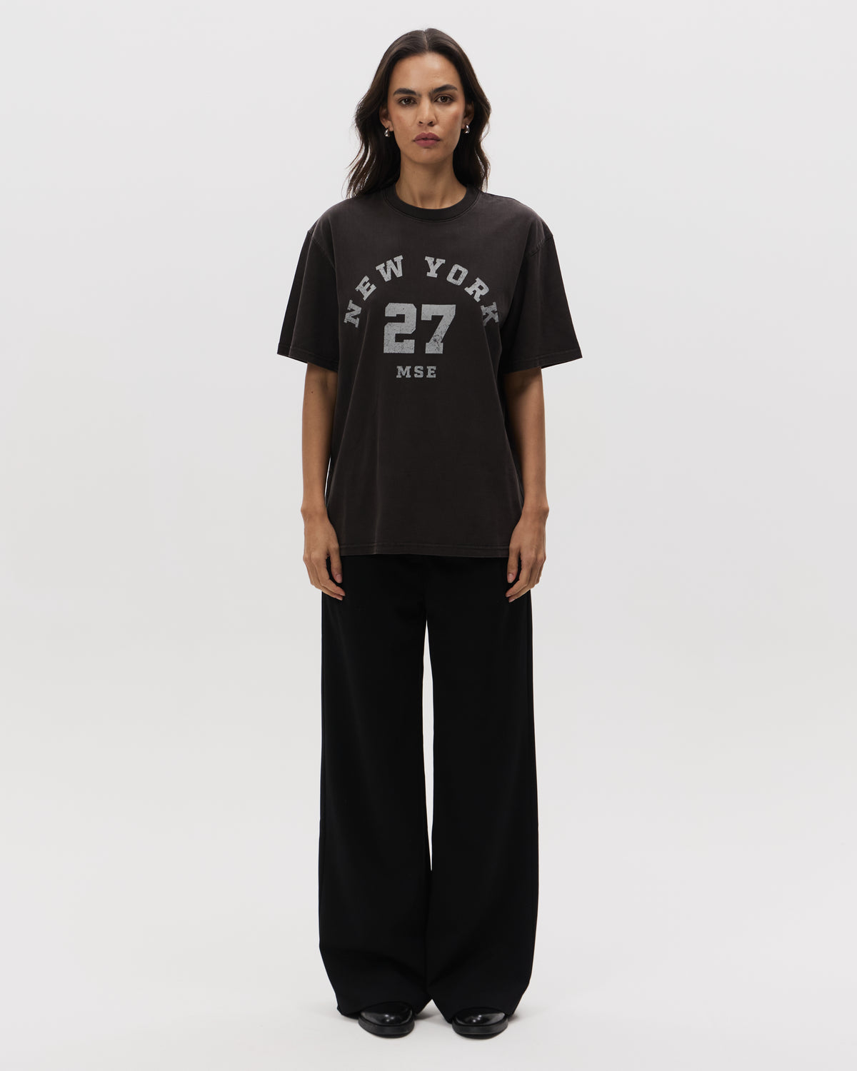 MSE NYC Oversized Tee | Washed Black