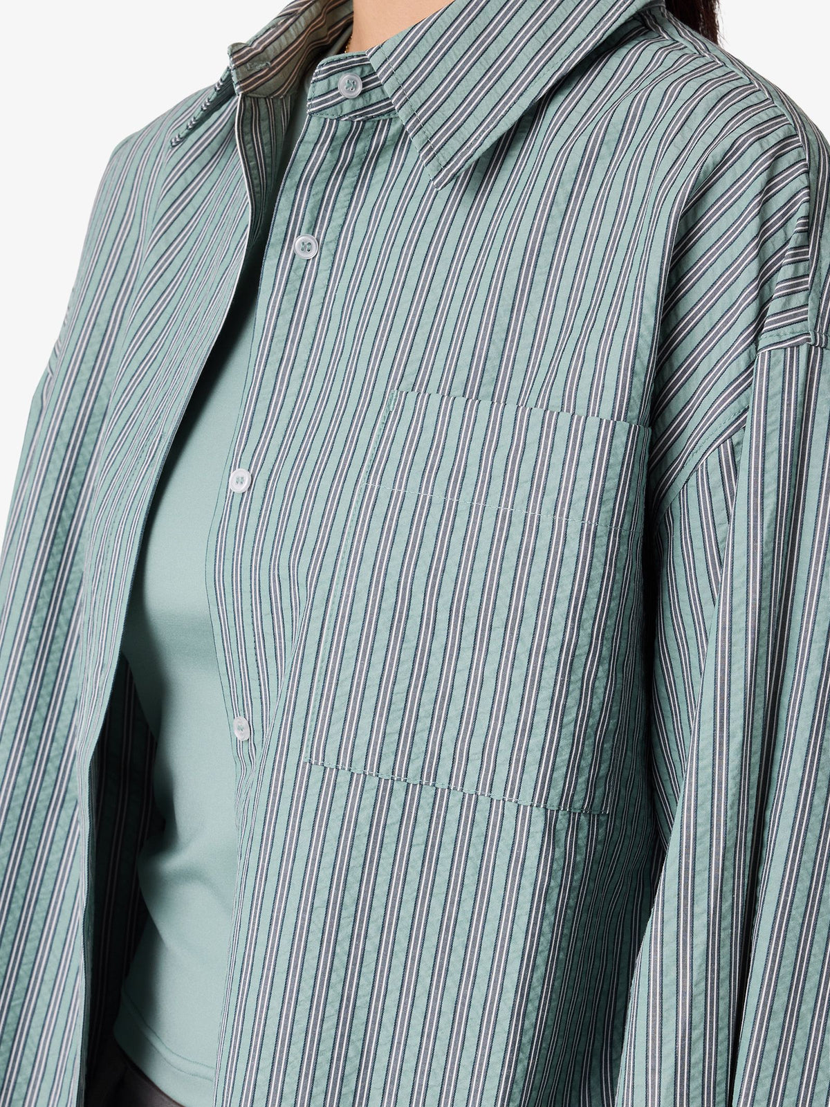 MSE Stripe Shirt | Aqua Stripe