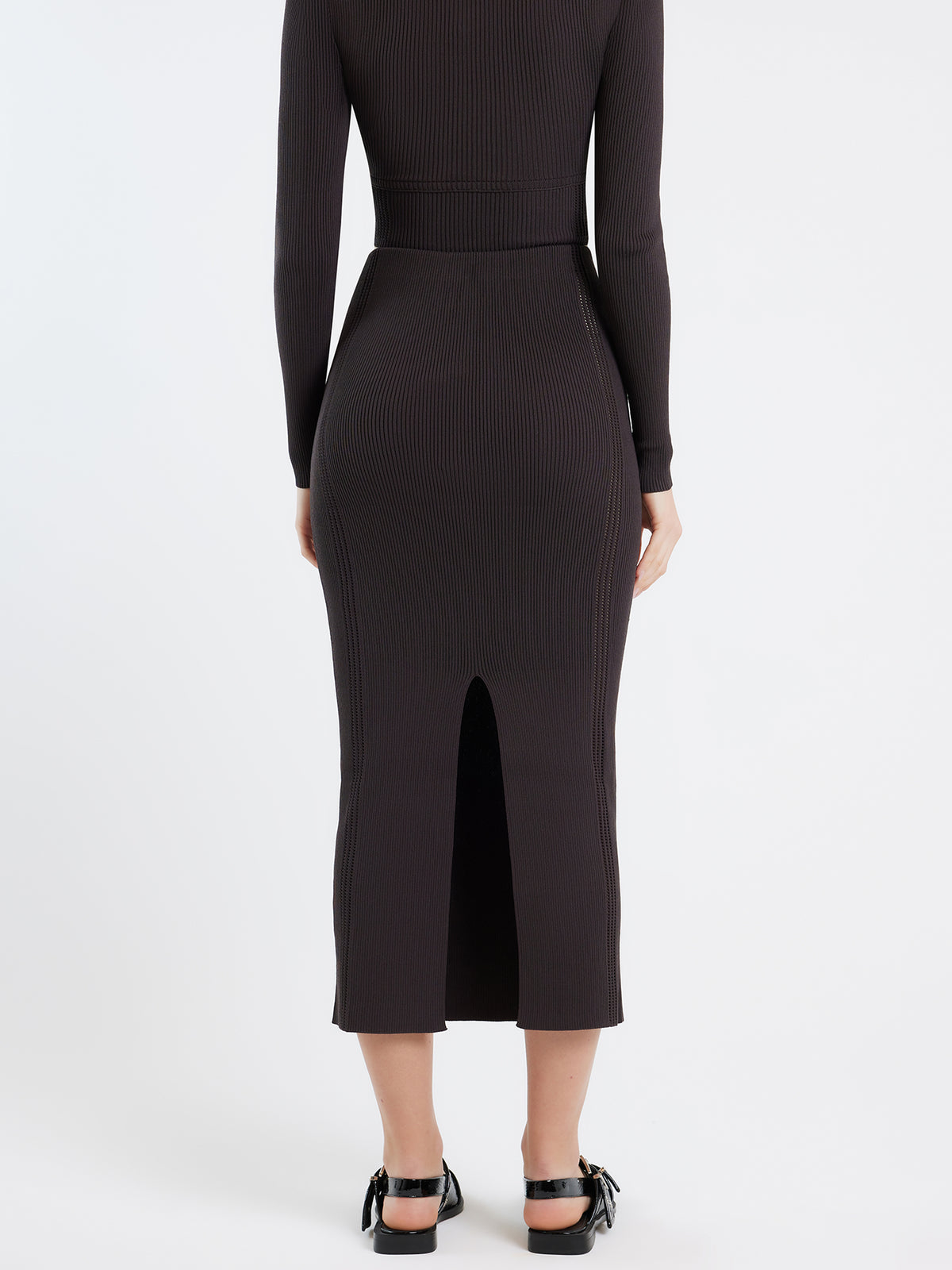 First Mse Marita Knit Skirt | Umber