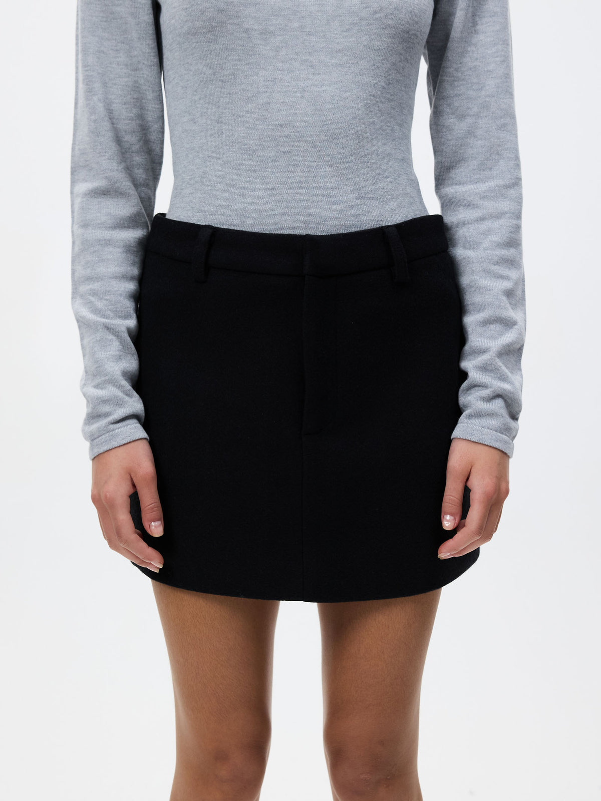 MSE Fitted Mini Skirt | Black