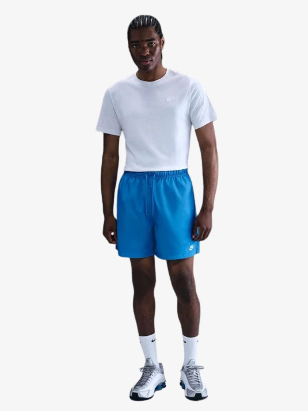 Nike Men's Nike Club Woven Flow Short | Lt Photo Blue/White