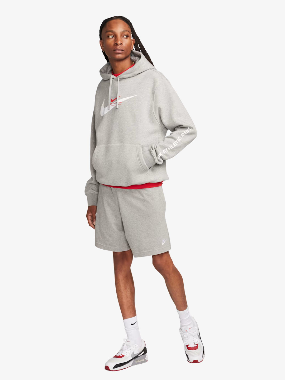 Nike Men’s Nike Club Shorts | Dk Grey Heather/White