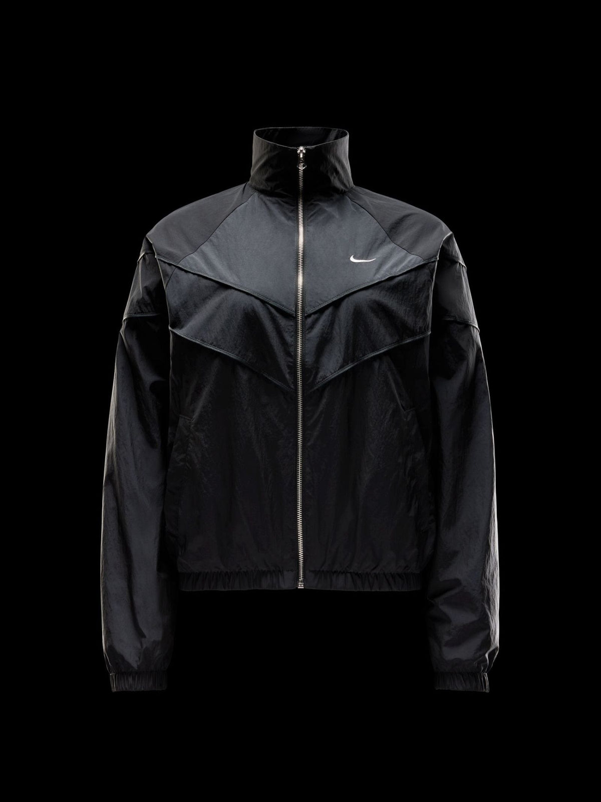 Nike Women's Loose UV Woven Full-Zip Jacket | Black/White