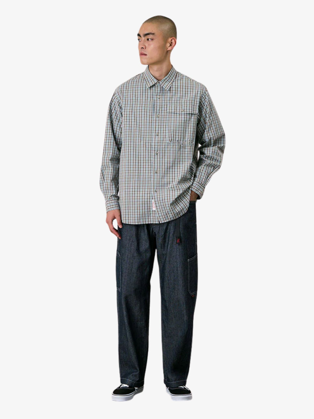 Gramicci Poplin Millwood Shirt | Brown