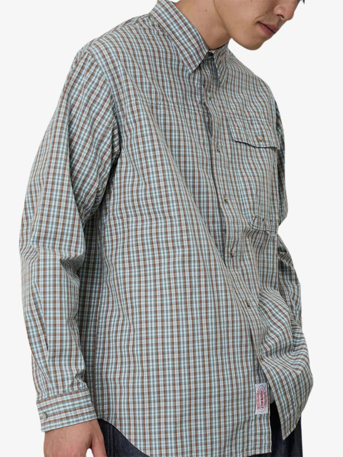 Gramicci Poplin Millwood Shirt | Brown