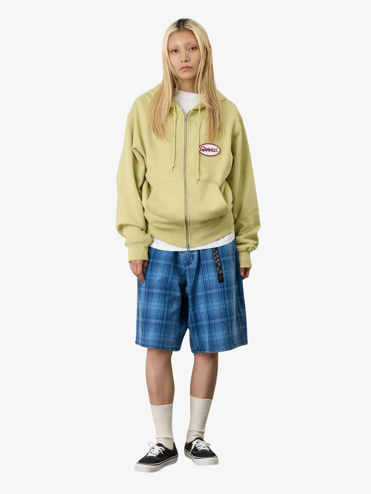 Gramicci Oval Patch Zip Hooded Sweatshirt | Lime