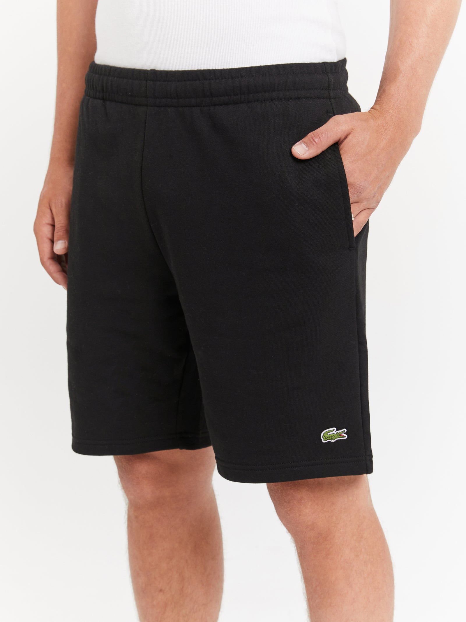 Regular Fit Organic Cotton Shorts in Black