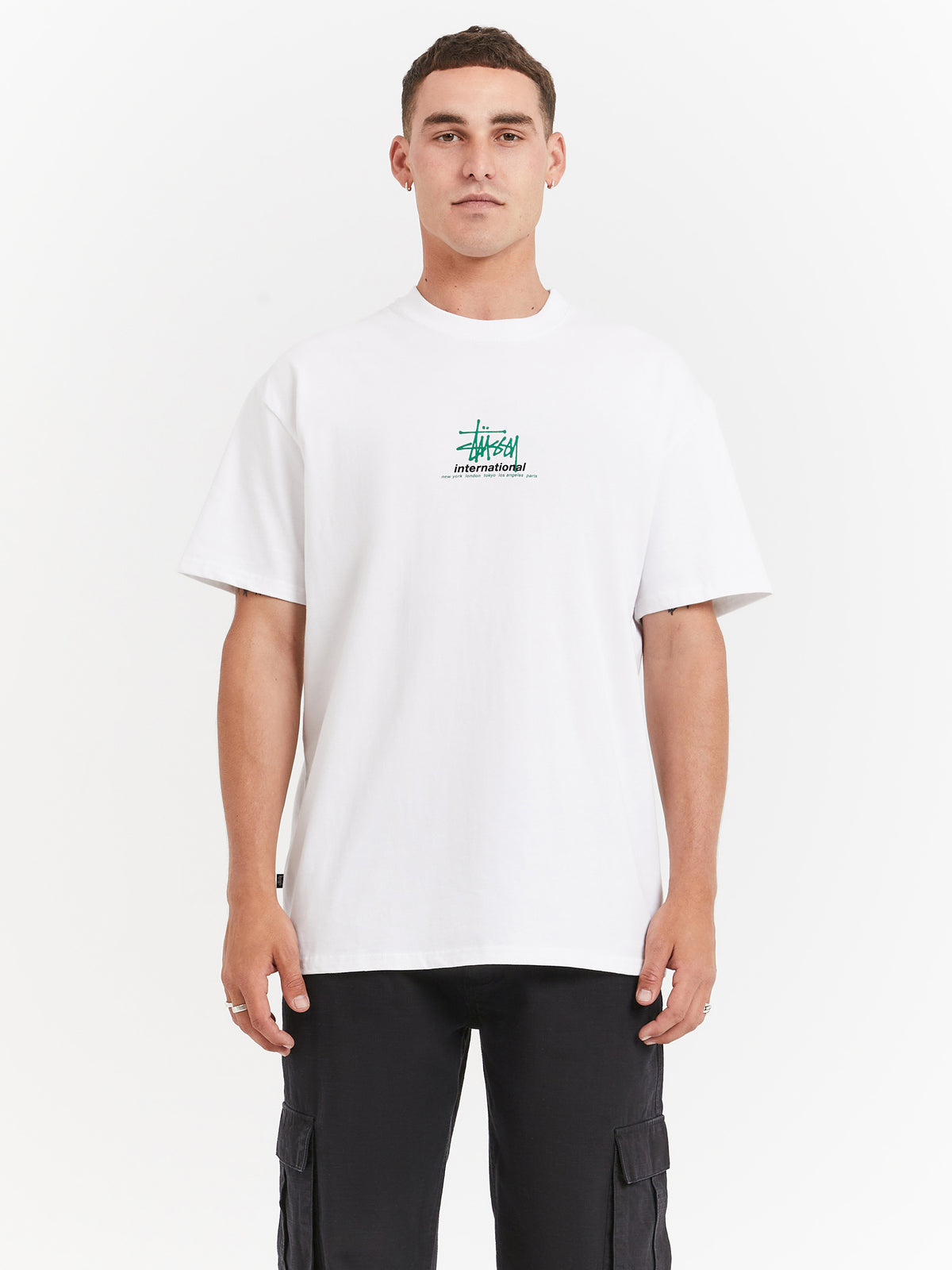 International Heavyweight Short Sleeve T-Shirt in White