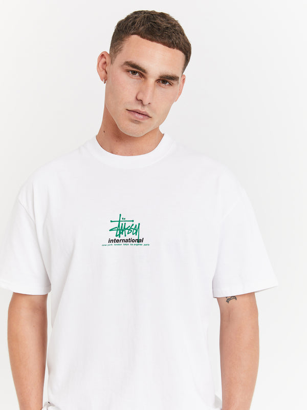 International Heavyweight Short Sleeve T-Shirt in White - Glue Store