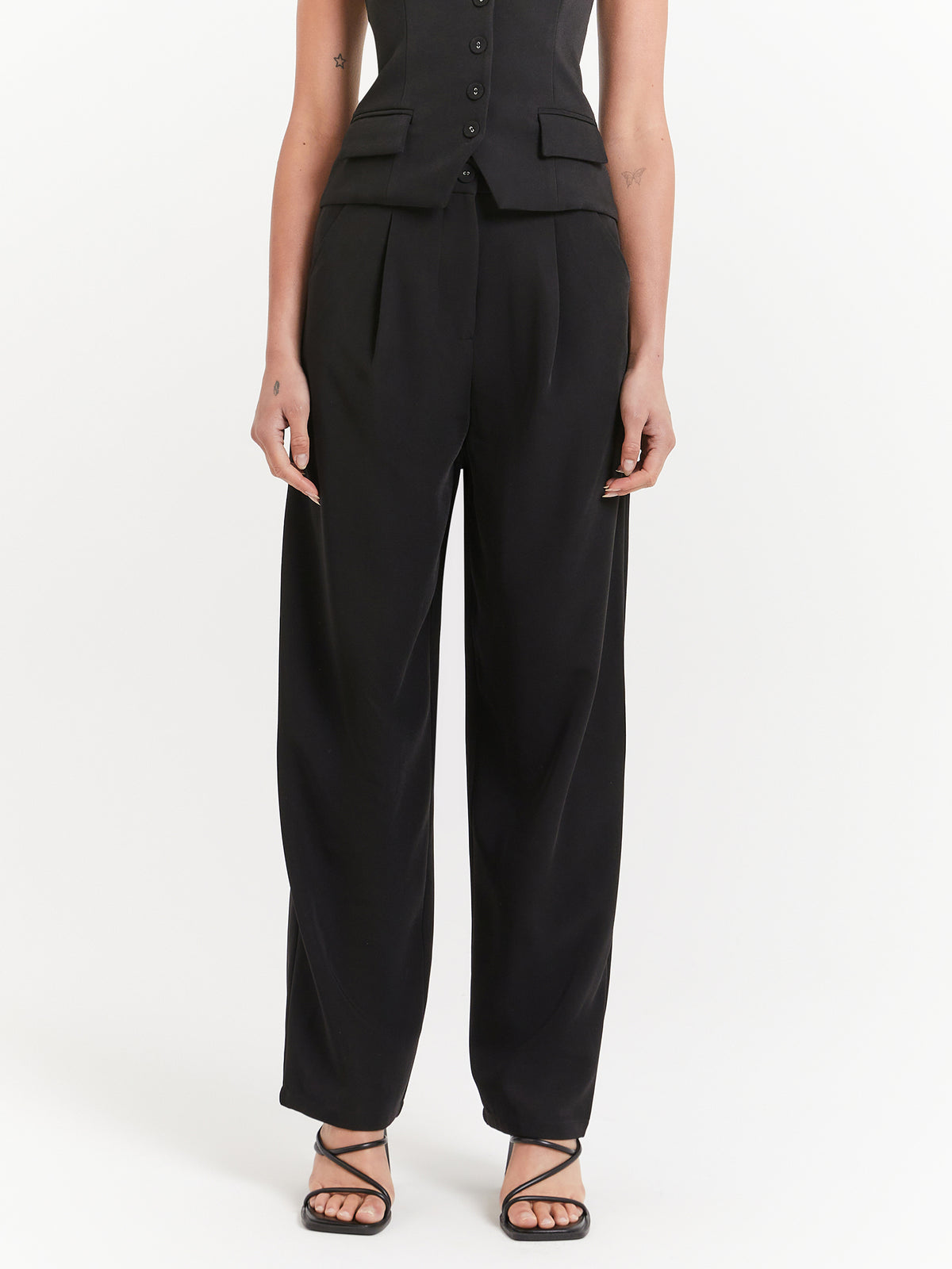 Beyond Her Hart Tailored Pants | Black