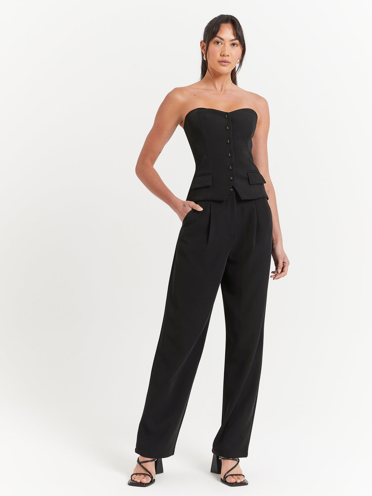 Beyond Her Hart Tailored Pants | Black