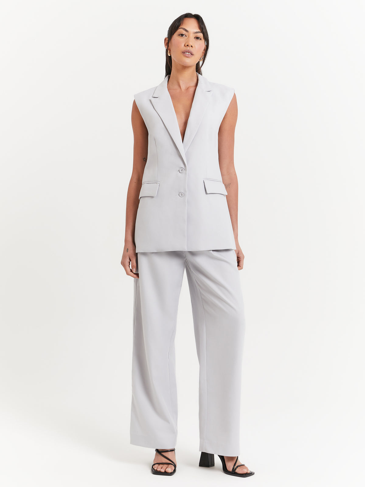 Beyond Her Daniela Vest | Silver