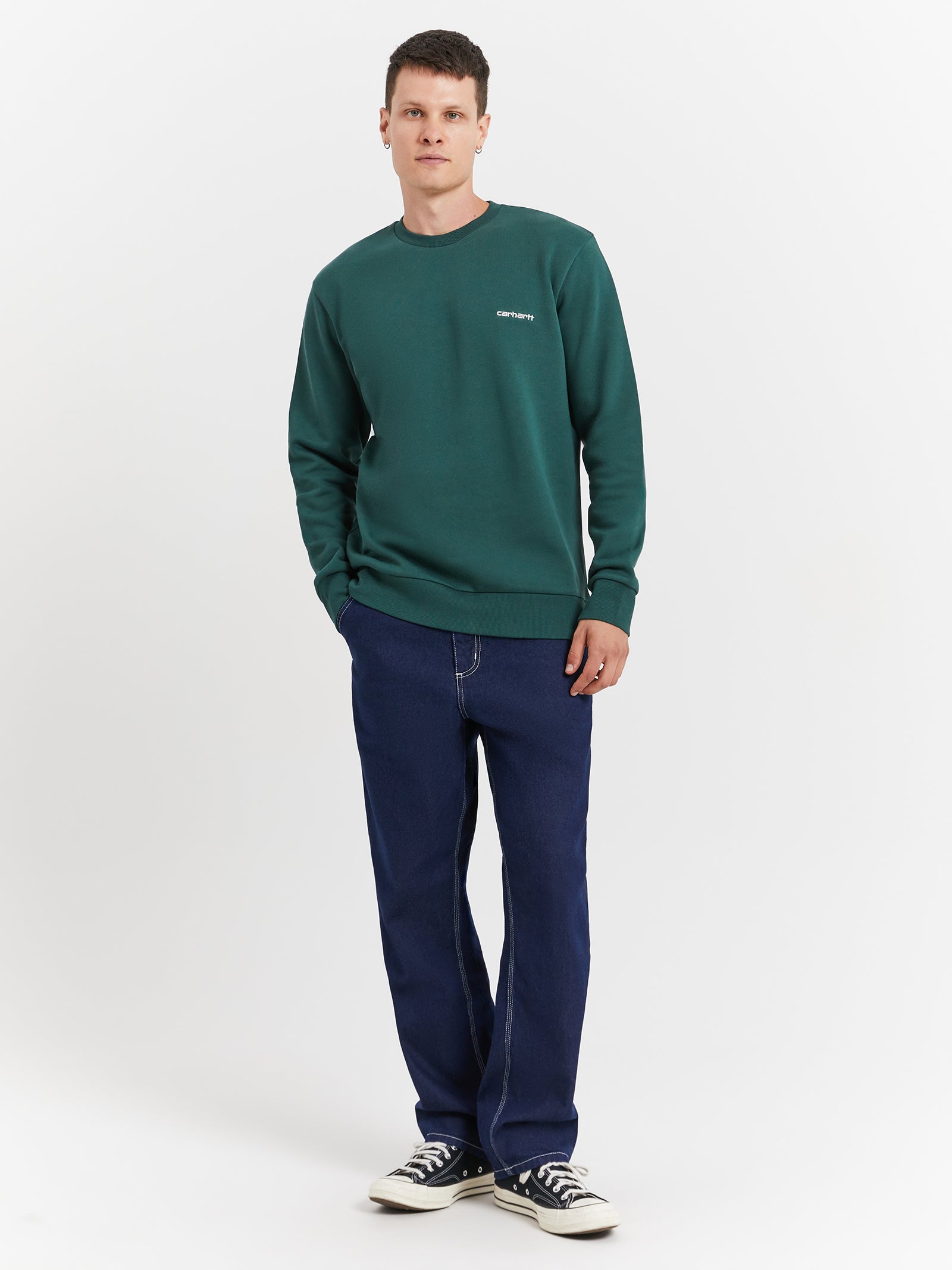 Script Embroidery Sweater