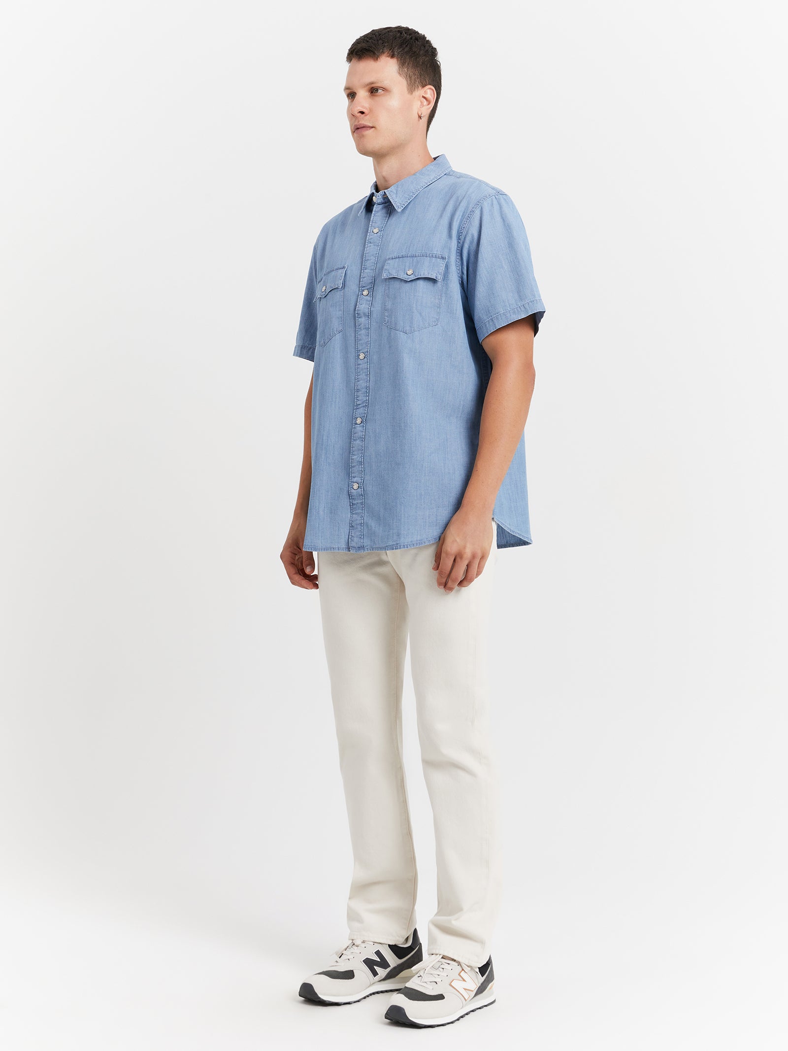 Short Sleeve Relaxed Fit Western Shirt