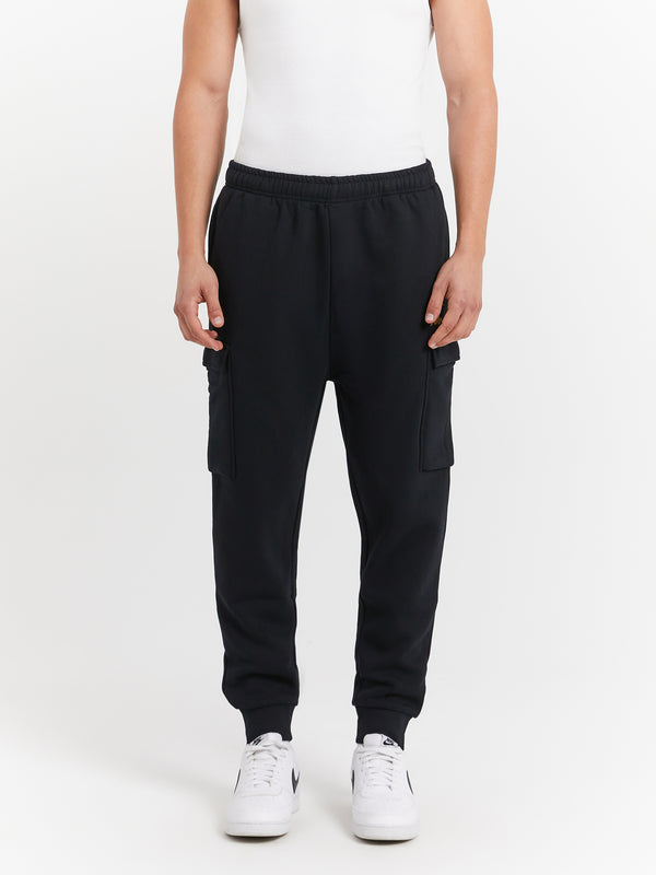 Authentic Dyfen Trackpants in Black & Beige