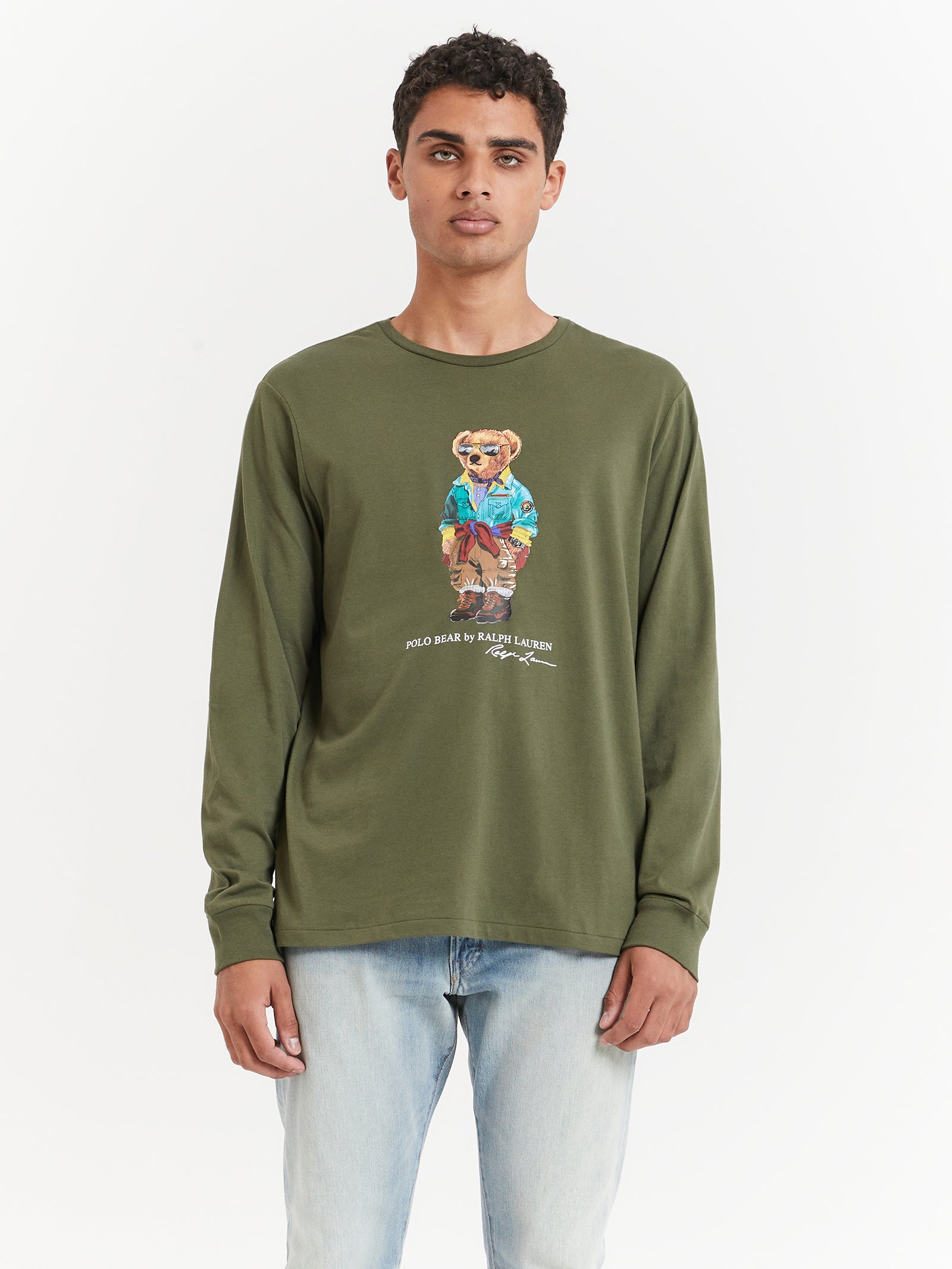 Long Sleeve Trekking Bear T-Shirt
