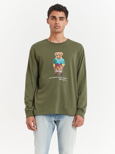 Long Sleeve Trekking Bear T-Shirt