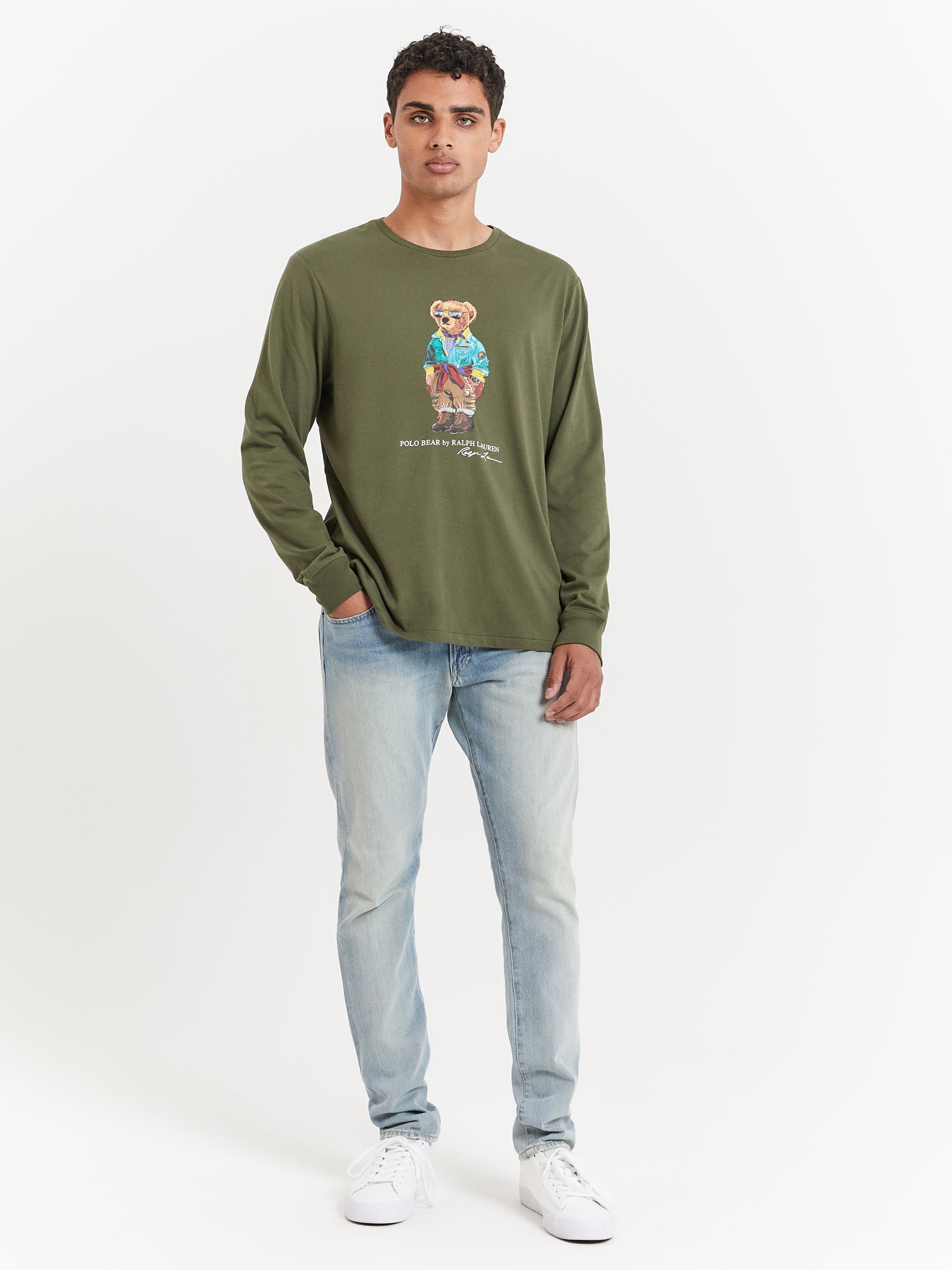 Long Sleeve Trekking Bear T-Shirt