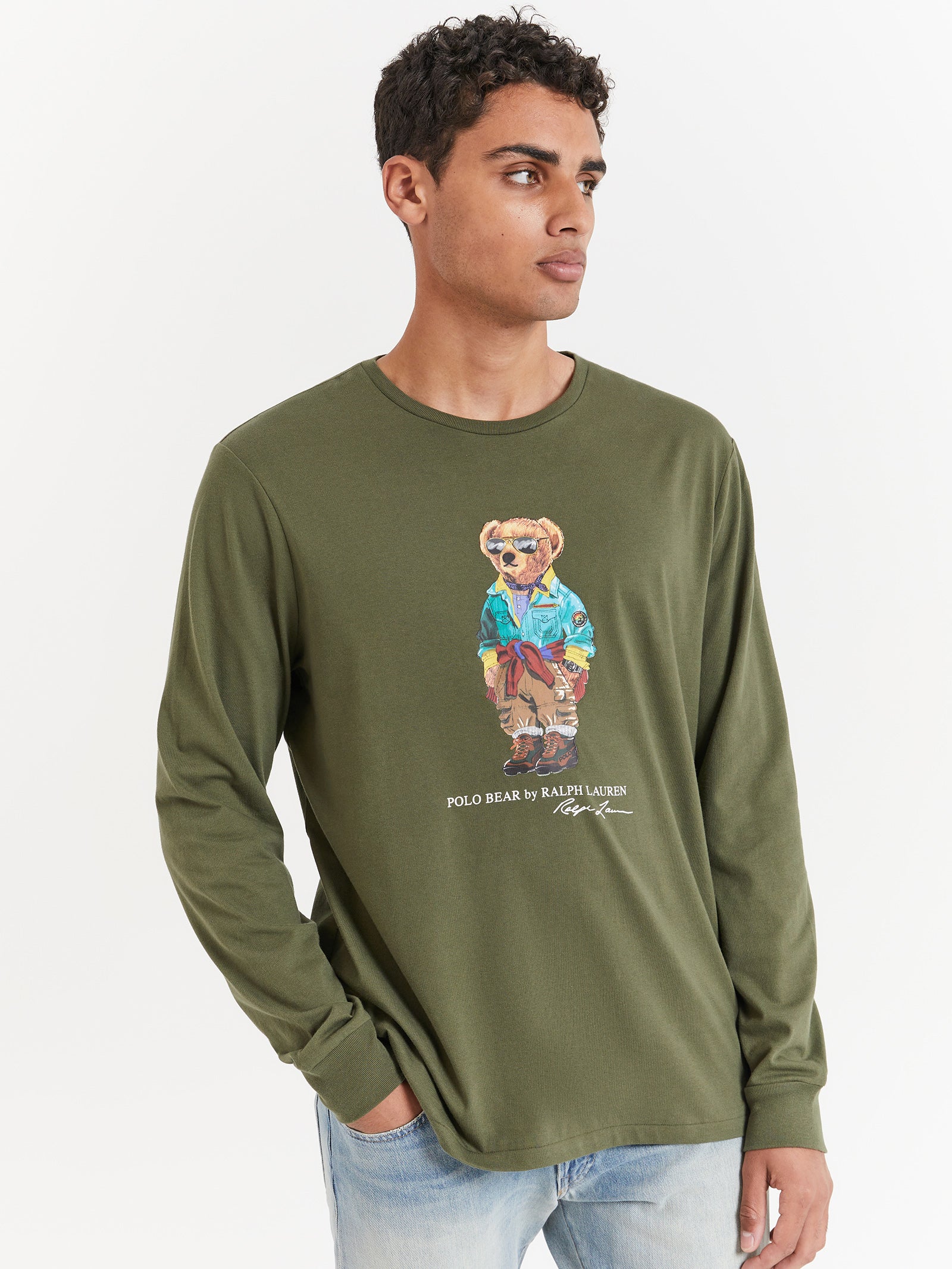 Long Sleeve Trekking Bear T-Shirt