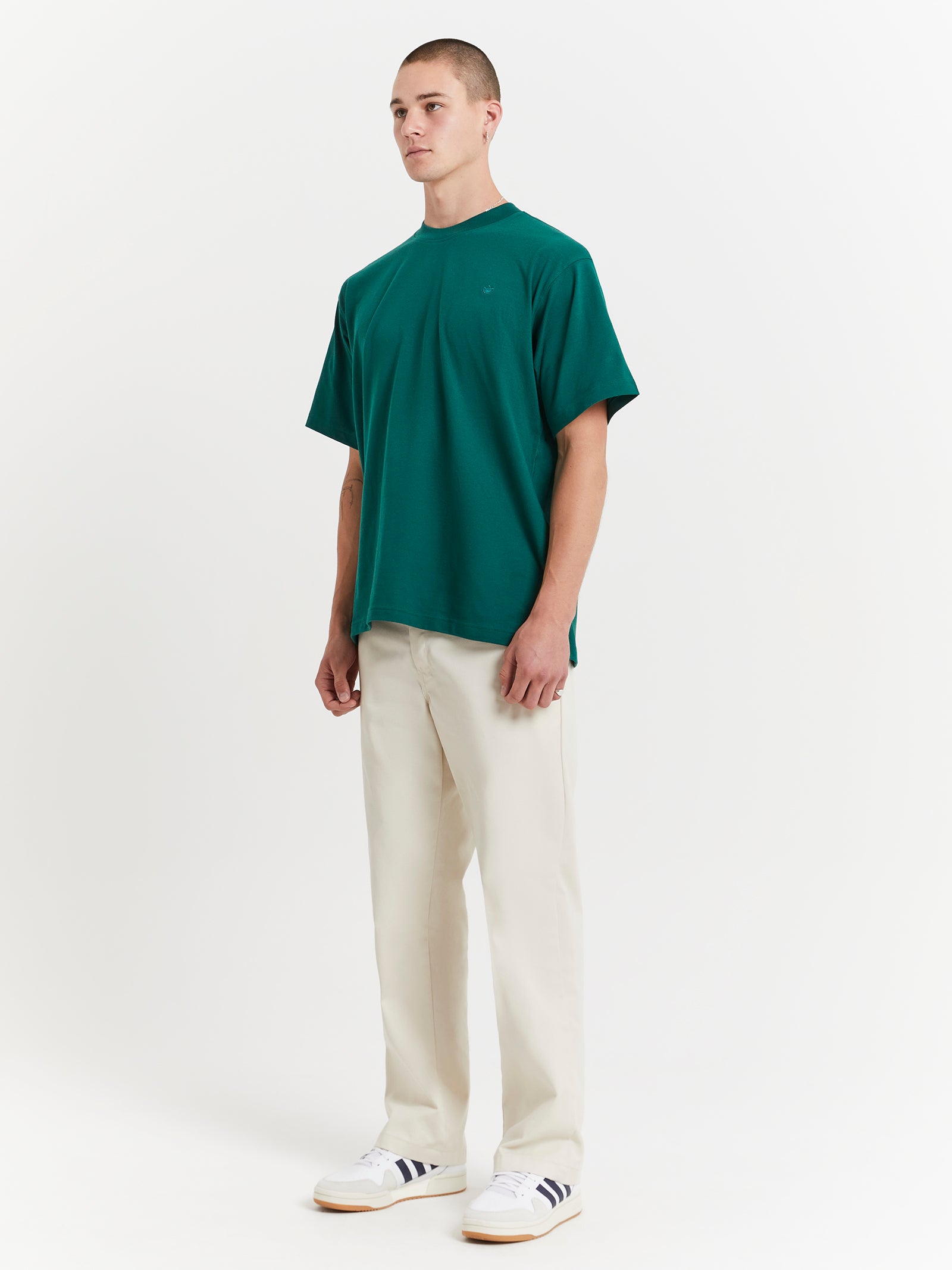 Adicolor Contempo T-Shirt in Collegiate Green - Glue Store