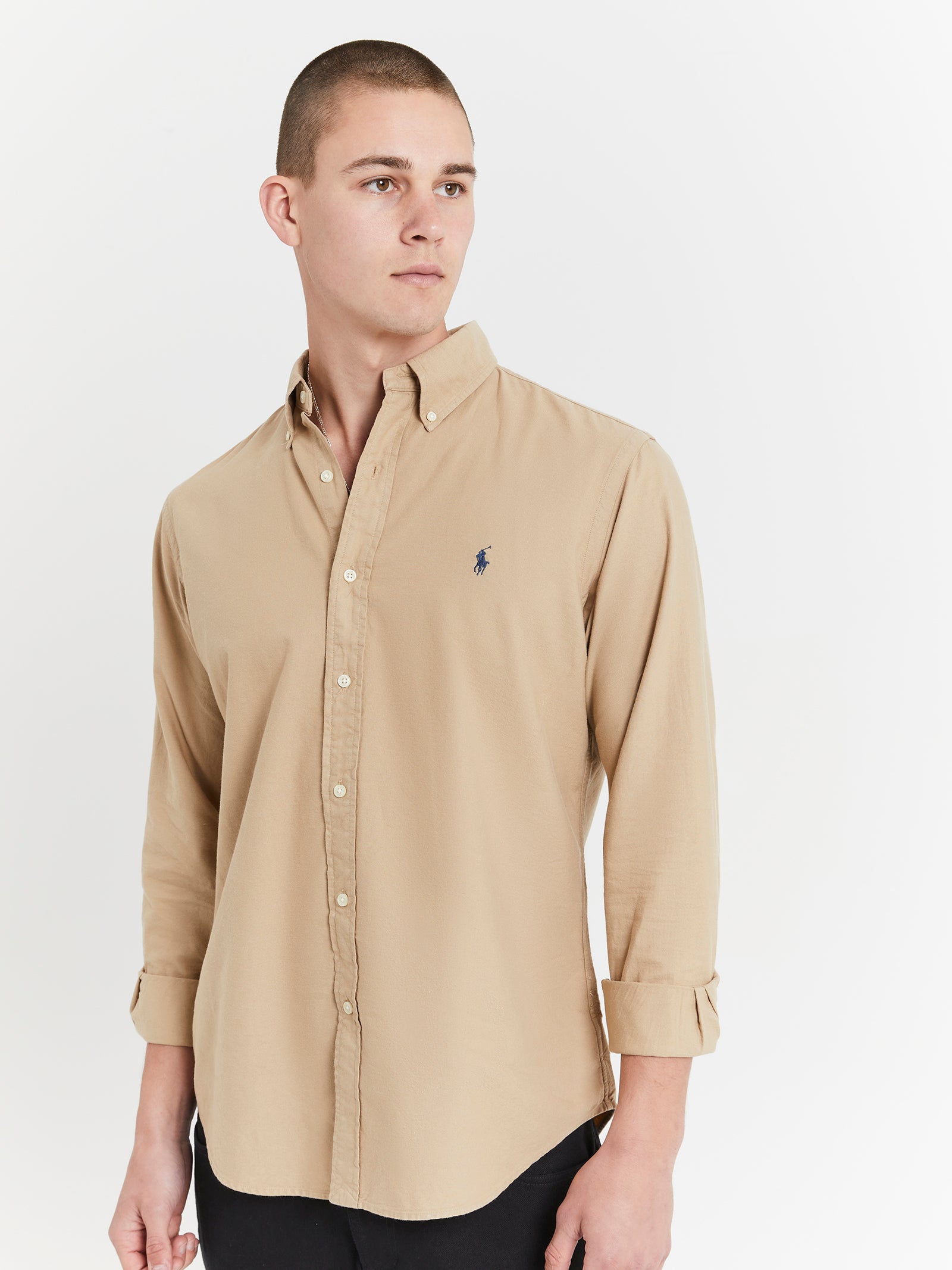 Long Sleeve Button Up Oxford Shirt