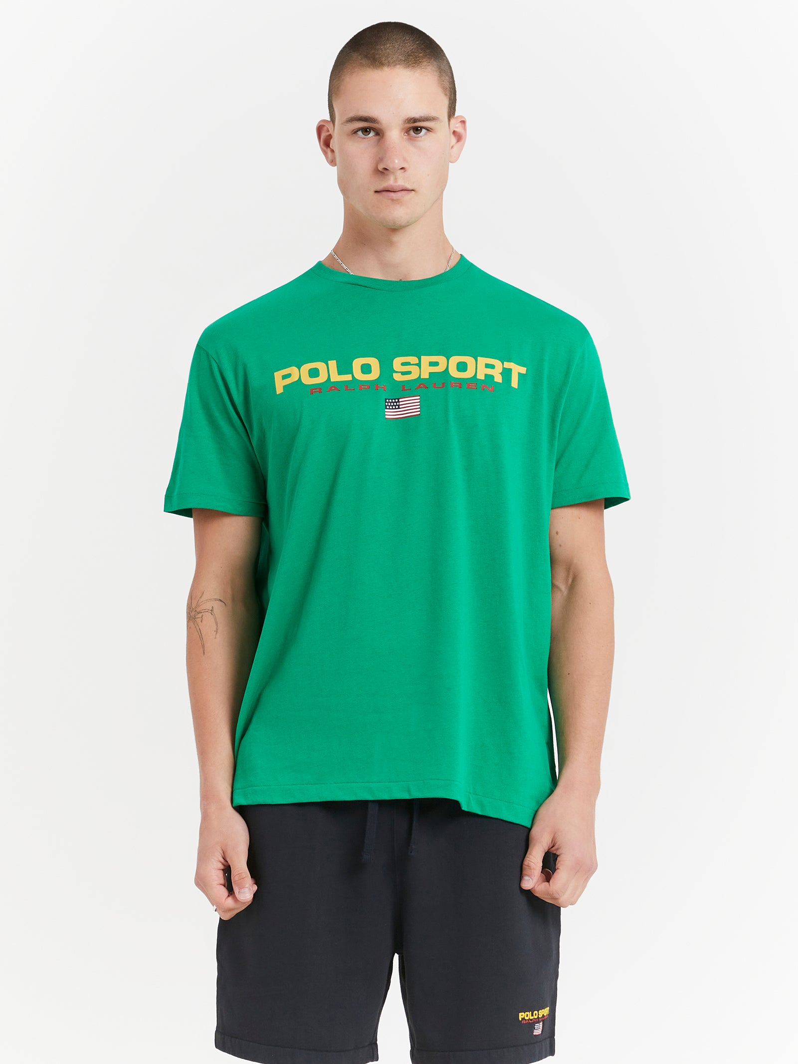 Classic Fit Polo Sport Jersey T-Shirt in Stem