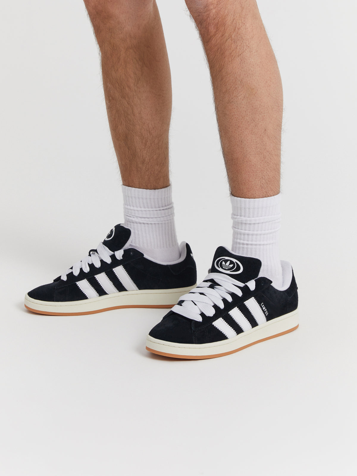 Adidas Mens Campus 00s Shoes | Black / White / Off White