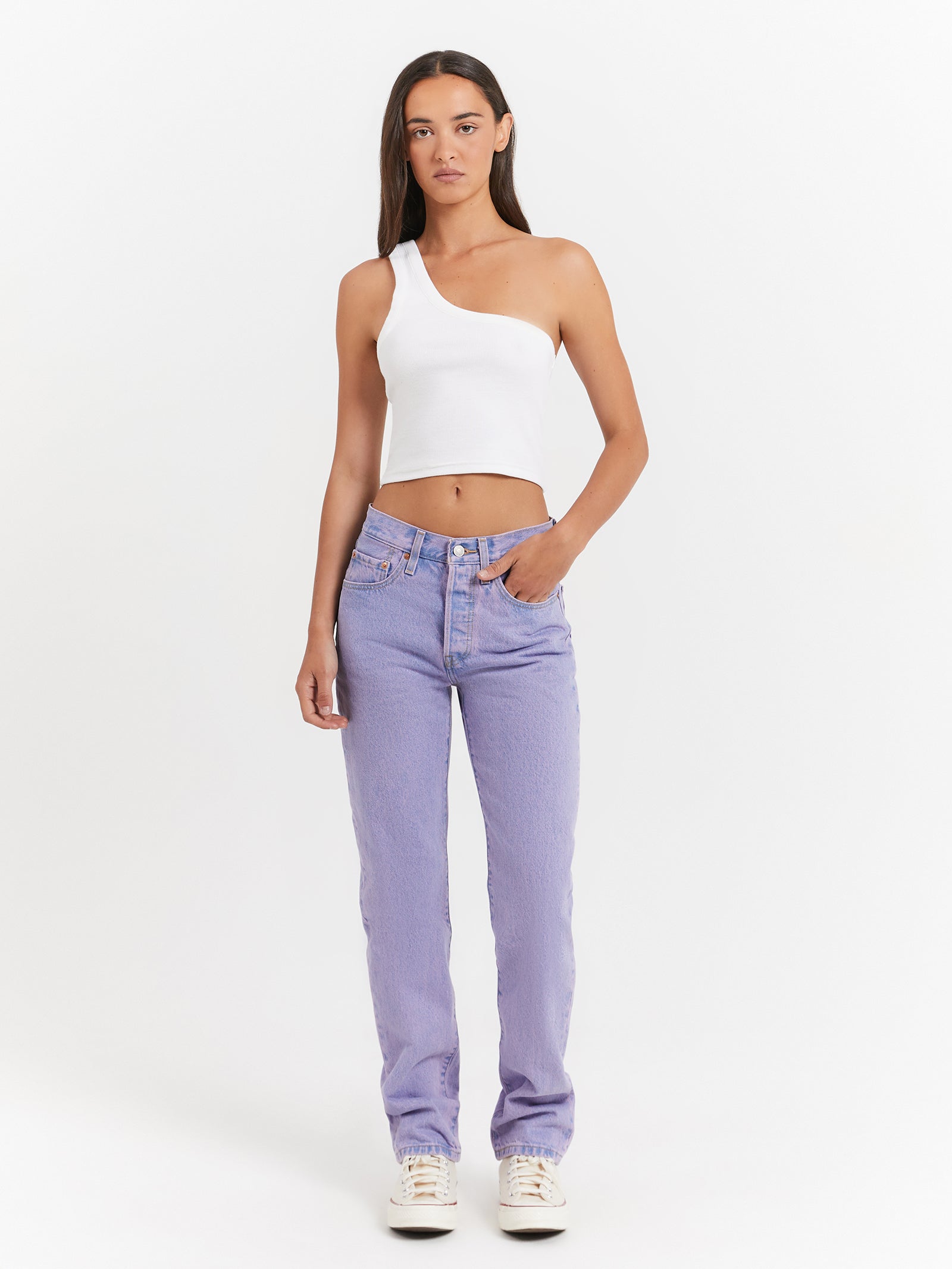 501 Jeans in Chroma Acid Purple