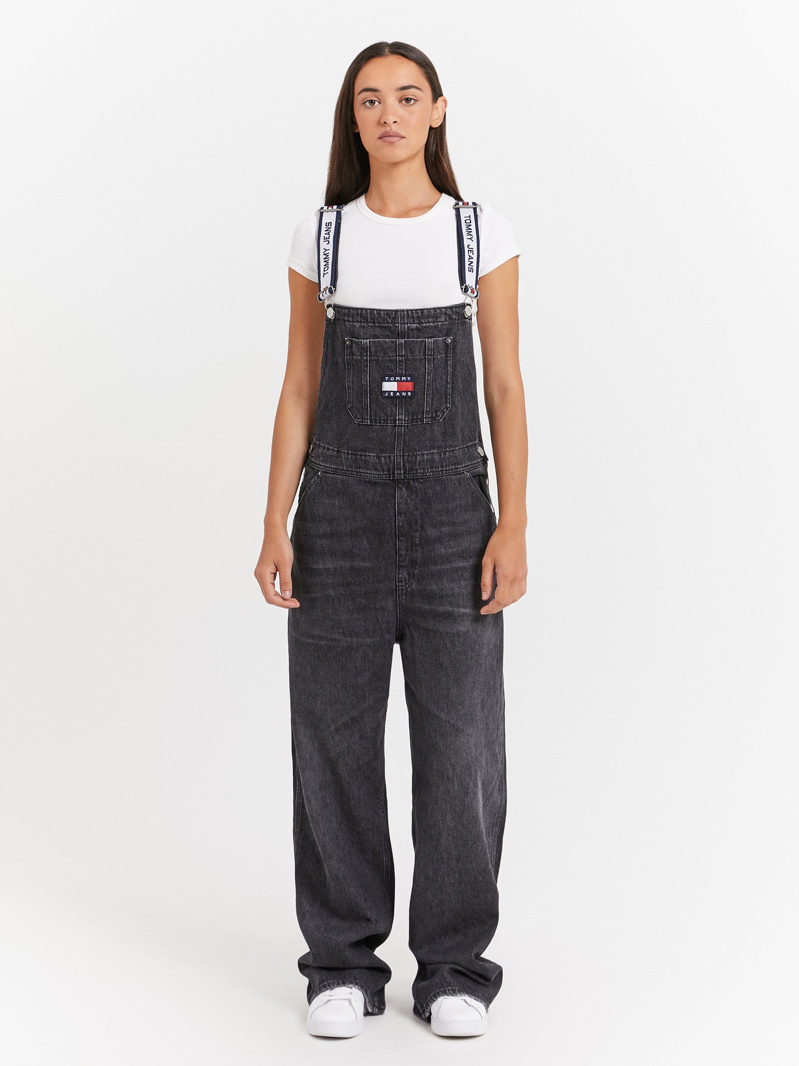 Logo Strap Denim Dungarees