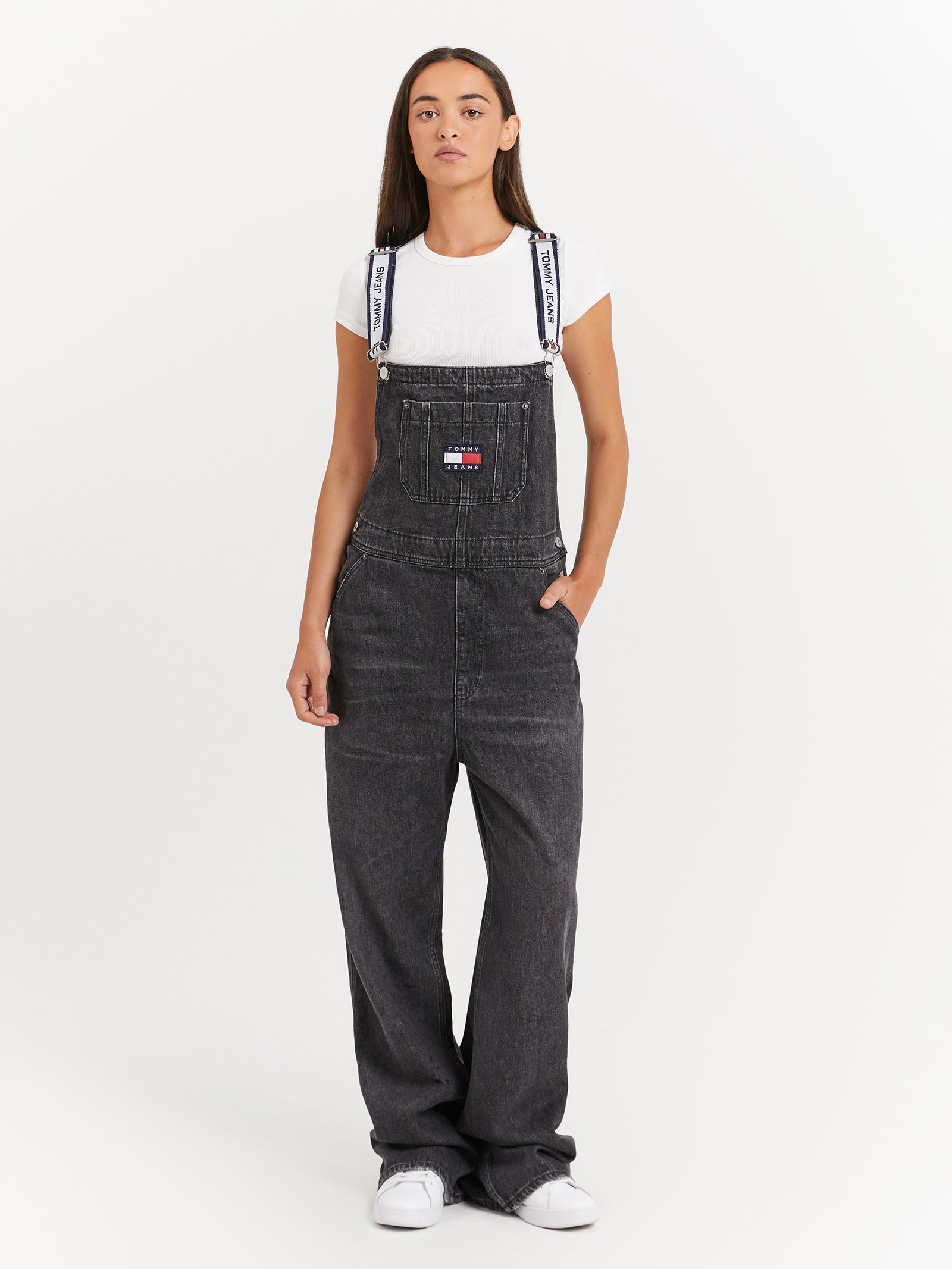 Logo Strap Denim Dungarees