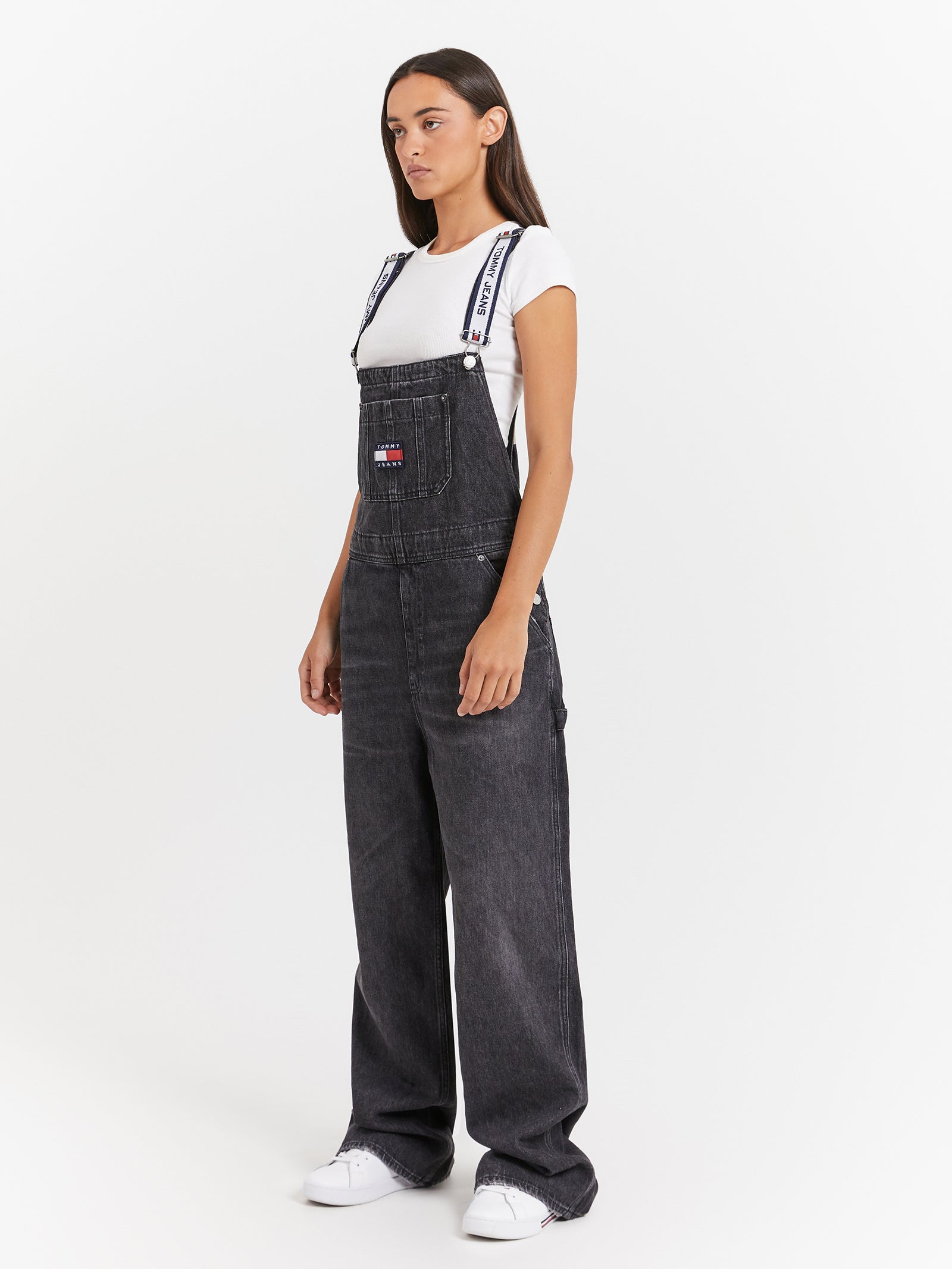 Logo Strap Denim Dungarees