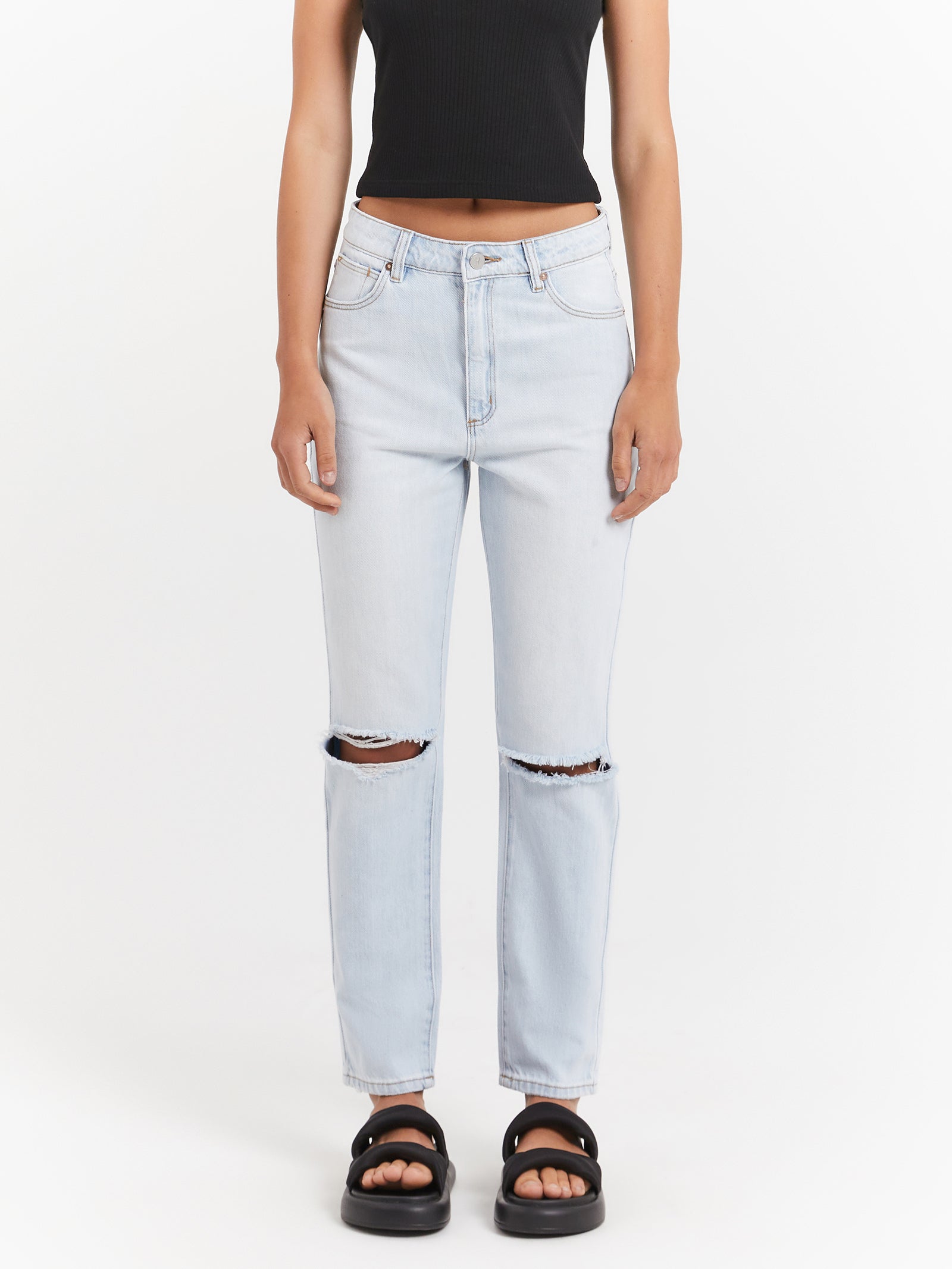 Abrand 94 High Slim Astrid Rip Jeans Light Vintage Blue