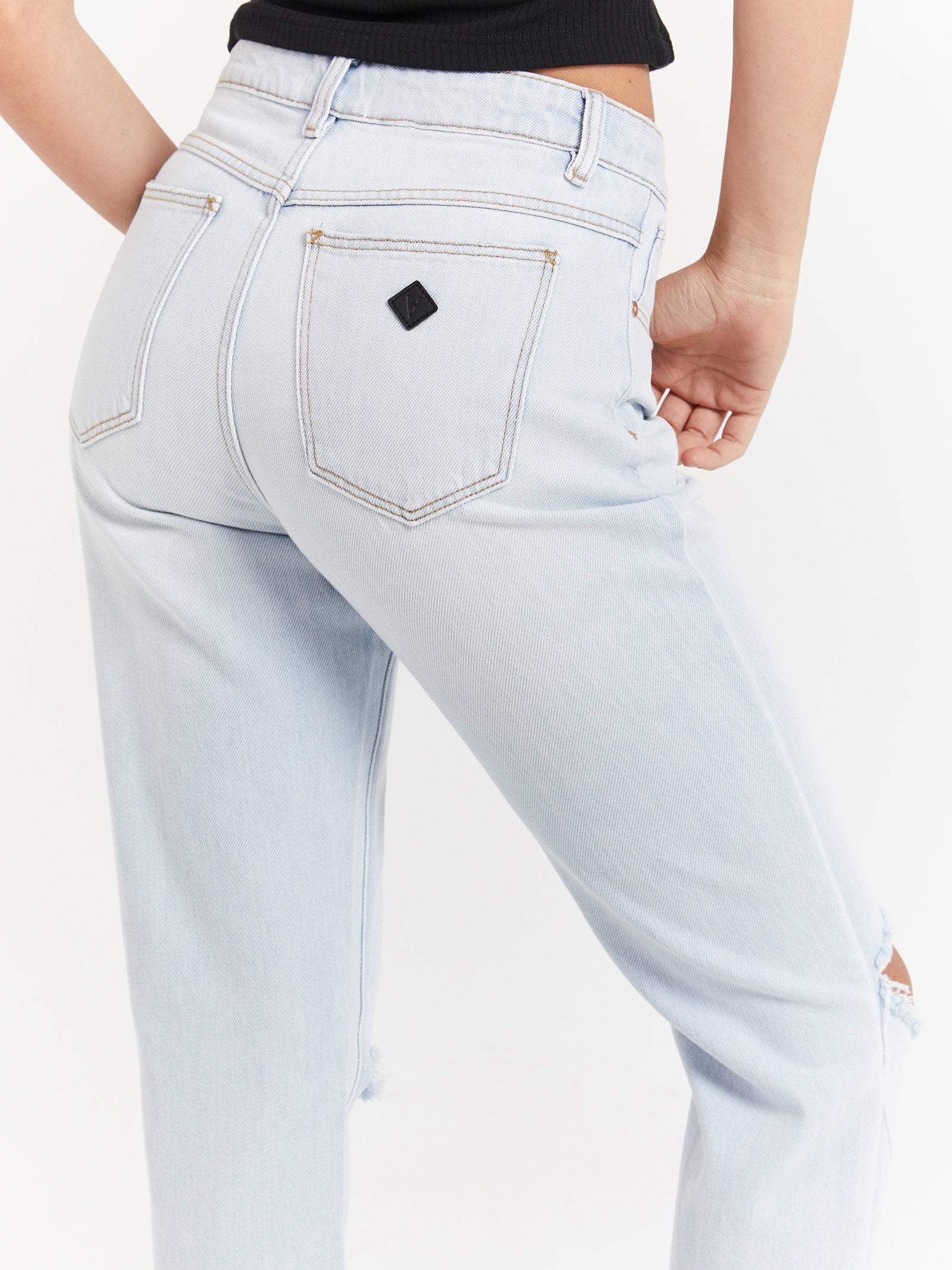 Abrand 94 High Slim Astrid Rip Jeans Light Vintage Blue