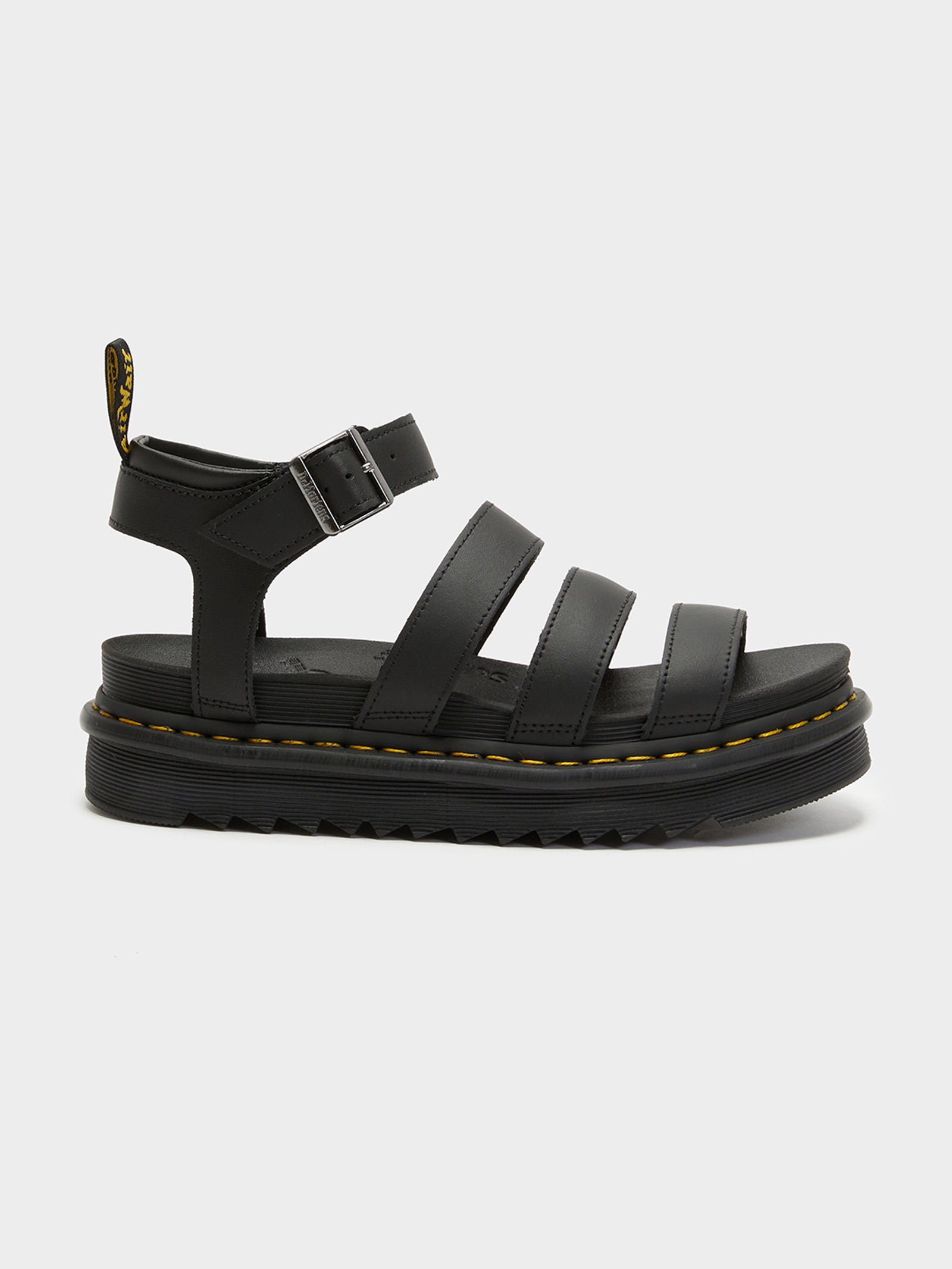 Blaire 3 Strap Sandals in Black - Glue Store