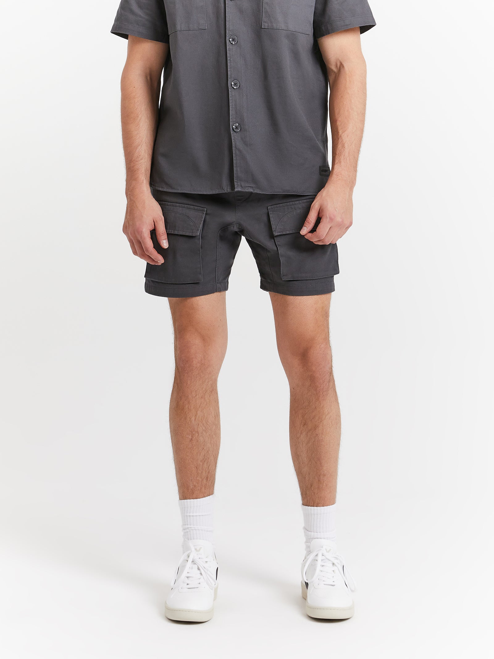 Nana Judy Coast Cargo Shorts Slate Glue Store - Main Image