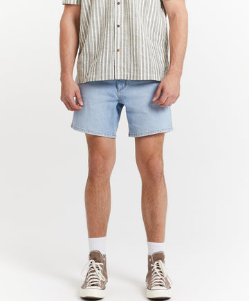 Eazy Straight Shorts in Blue Flash