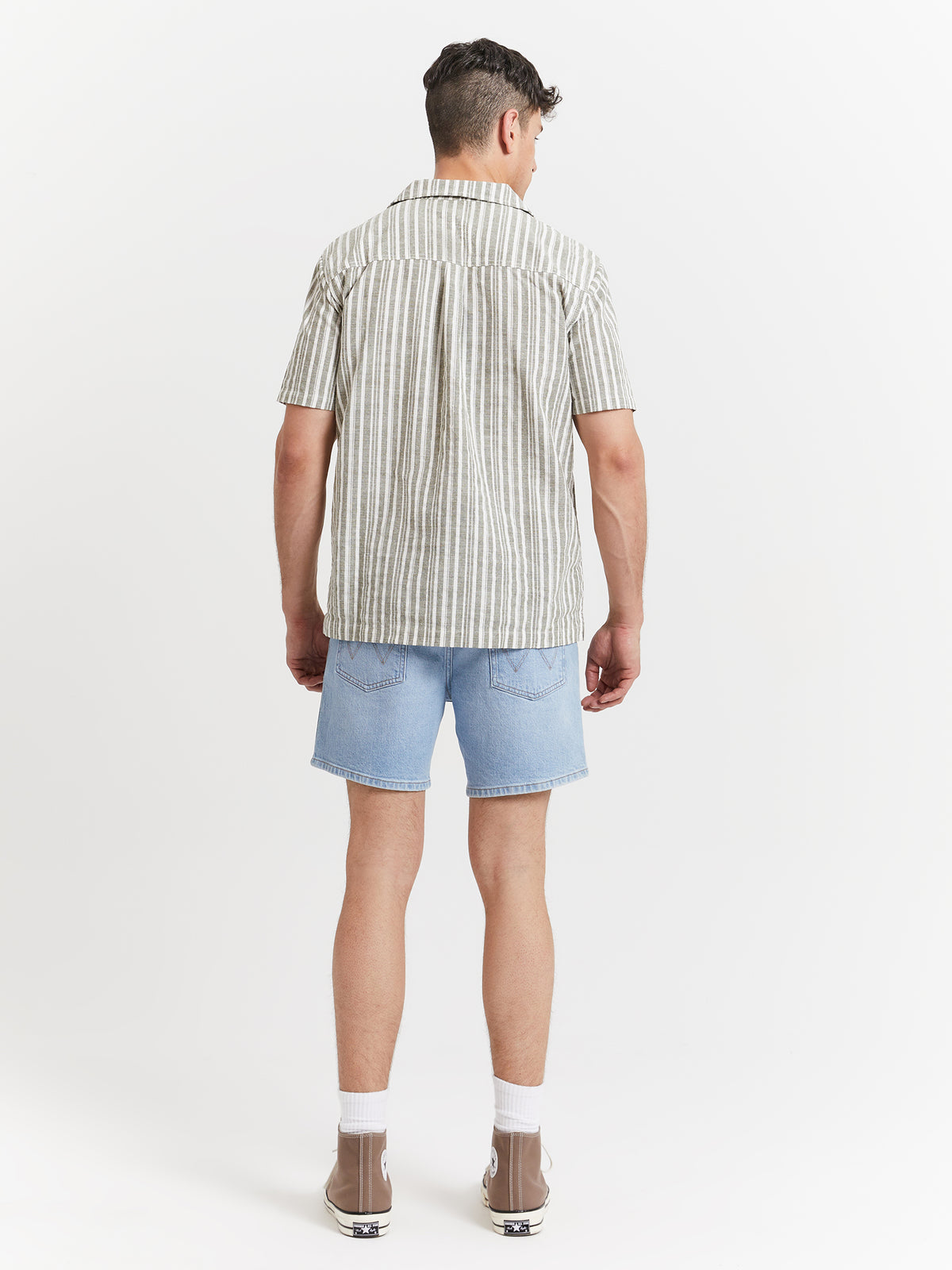 Resort Shirt - Sage Stripe