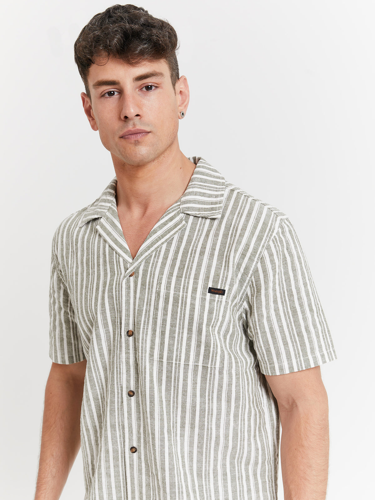 Resort Shirt - Sage Stripe