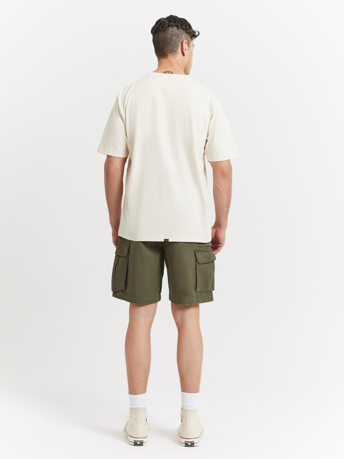Thrills Hard Yakka Slacker Cargo Shorts | Army Green