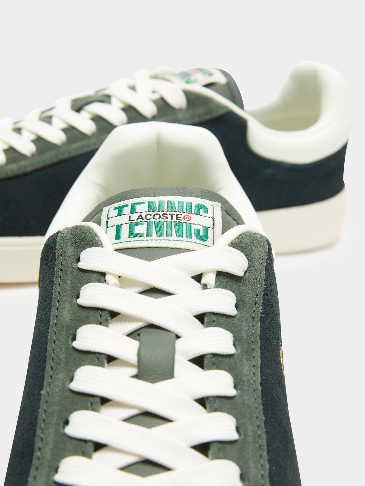 Lacoste Womens Baseshot Sneakers | Dark Green/White