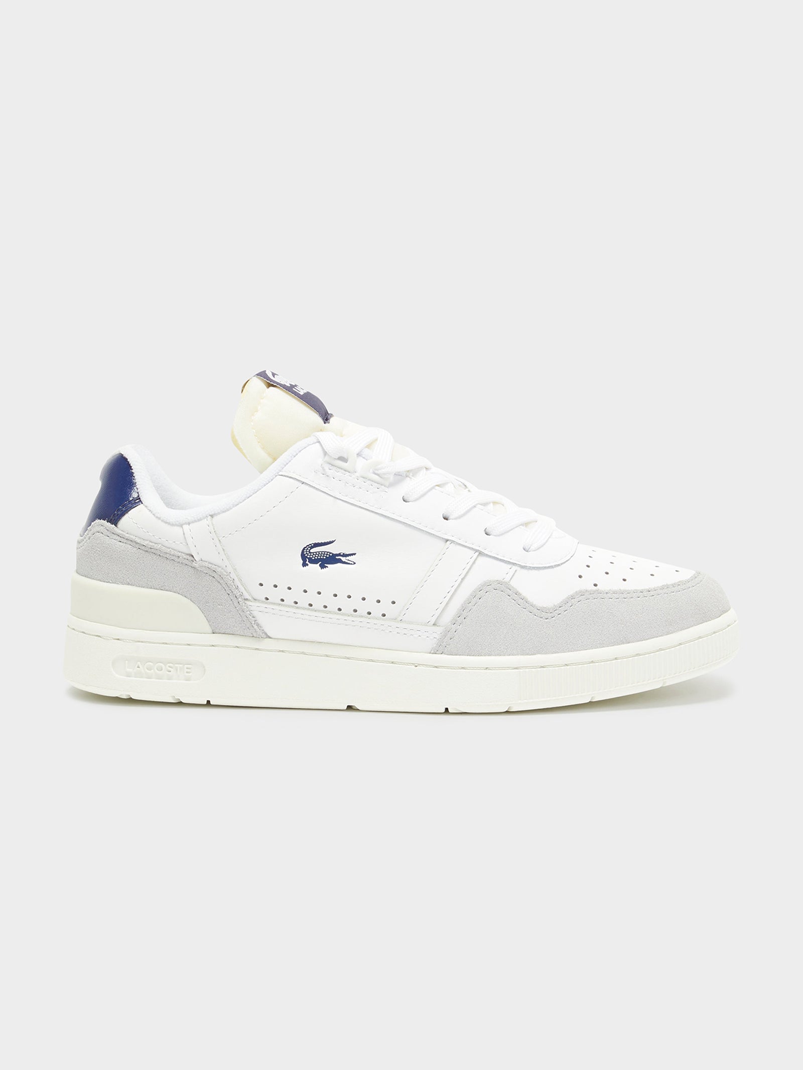 Womens T-Clip Sneakers in White & Navy - Glue Store