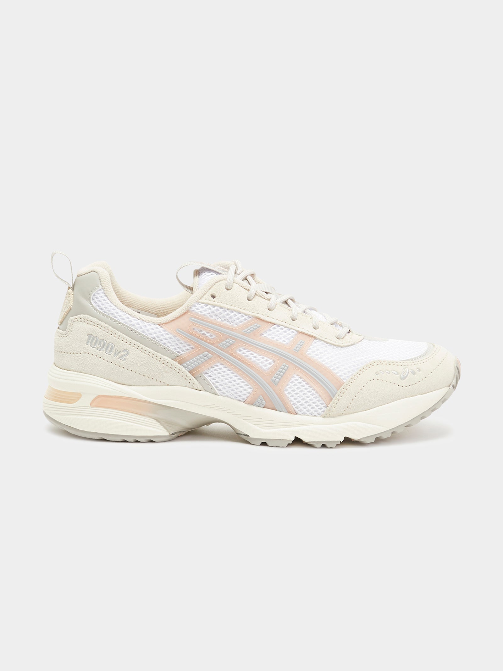 Womens Gel-1090 V2 Sneakers in White & Pink - Glue Store