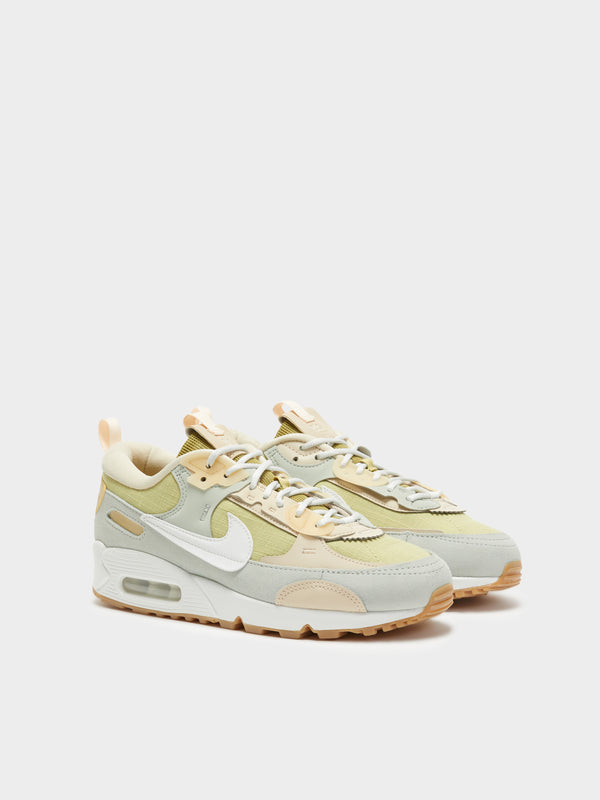 womens white and gold air max