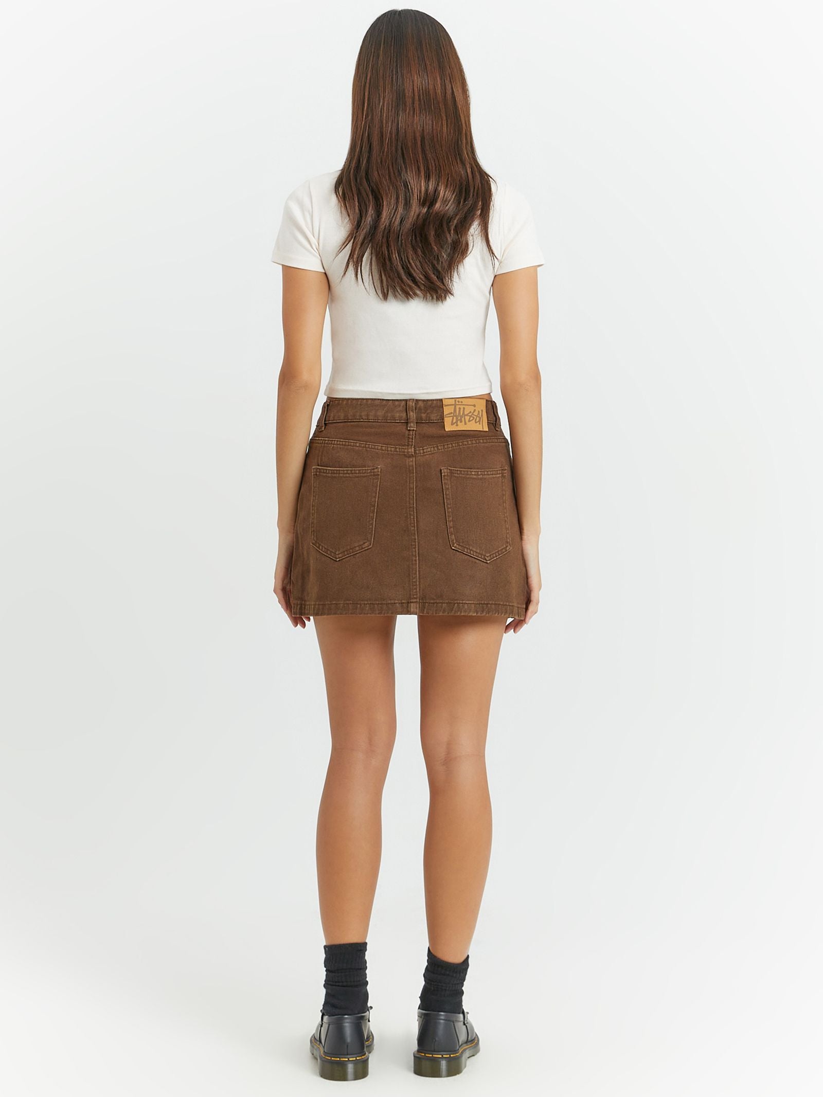 Workwear Denim Mini Skirt