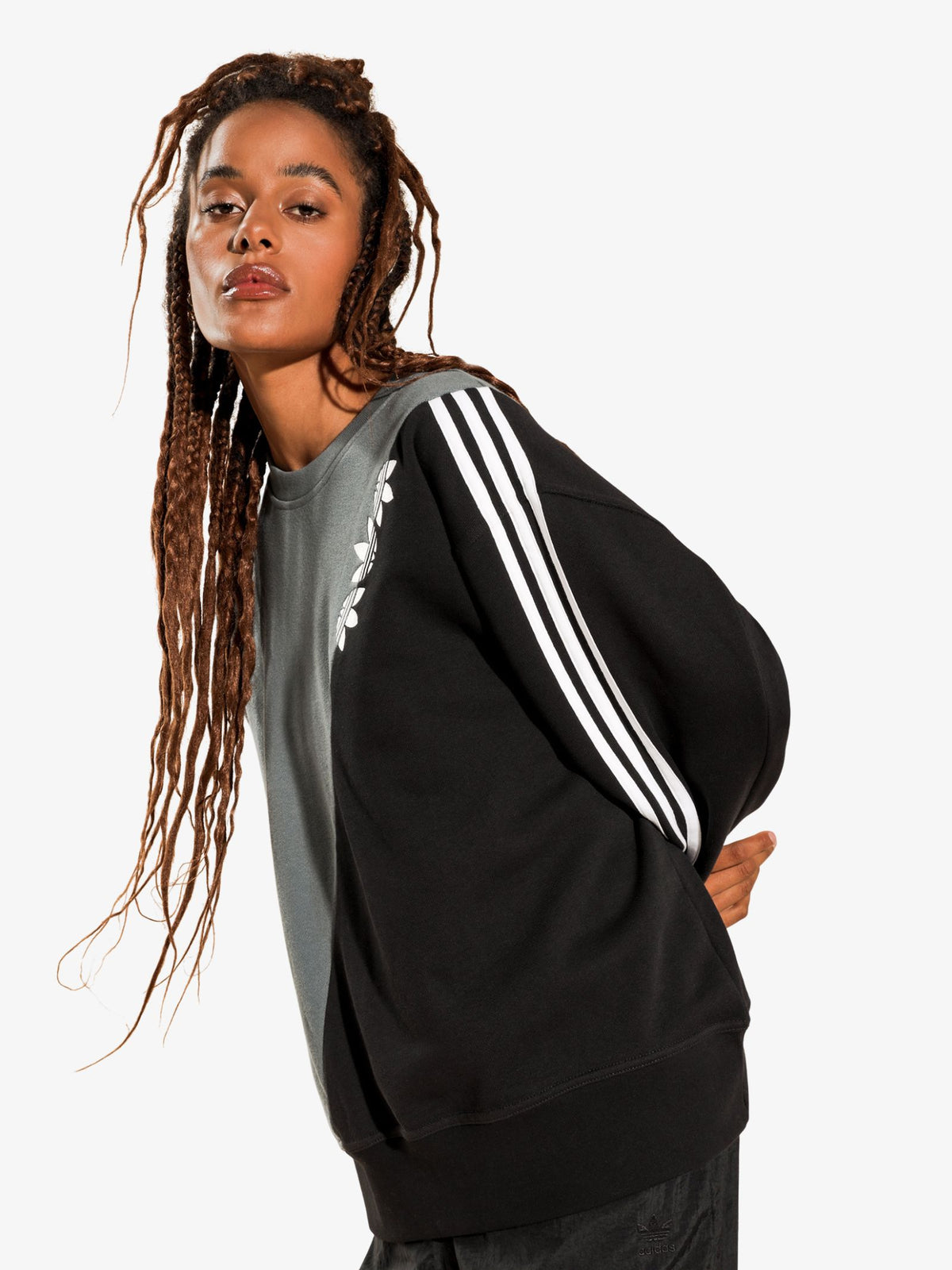 Adidas Slice Trefoil Sweatshirt | Blue/Black