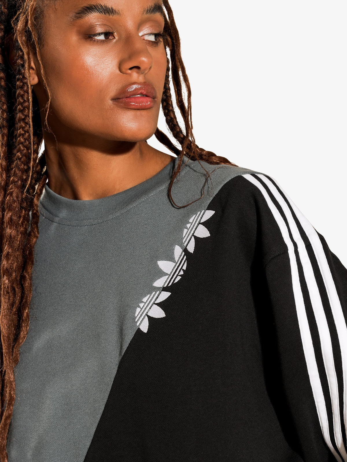 Adidas Slice Trefoil Sweatshirt | Blue/Black